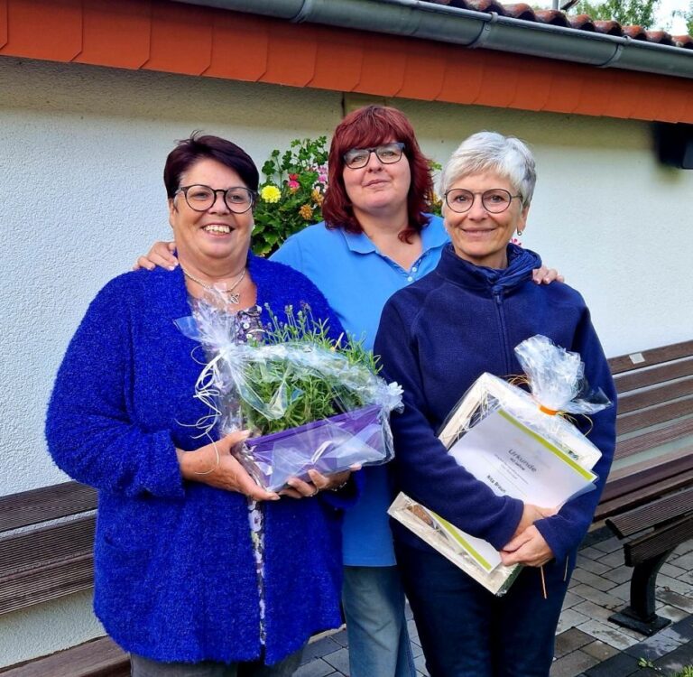Beim Grillfest gibt es Ehrungen - 40 Jahre Mitgliedschaft Rita Braun (2024)