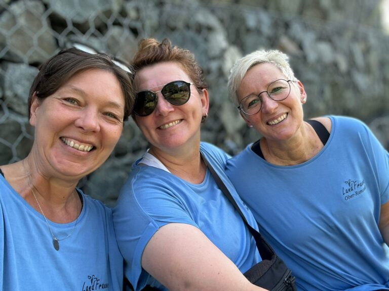 Natürlich sind wir auch beim Stadtlauf mit einem Stand dabei - und diesmal laufen sogar einige LandFrauen mit! (2025)