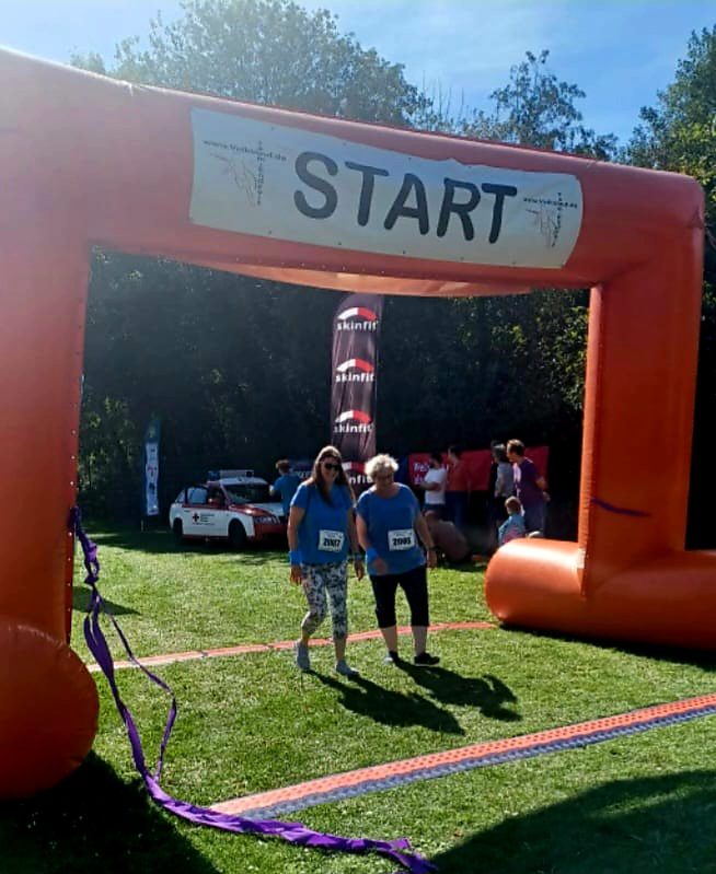 Natürlich sind wir auch beim Stadtlauf mit einem Stand dabei - und diesmal laufen sogar einige LandFrauen mit! (2025)